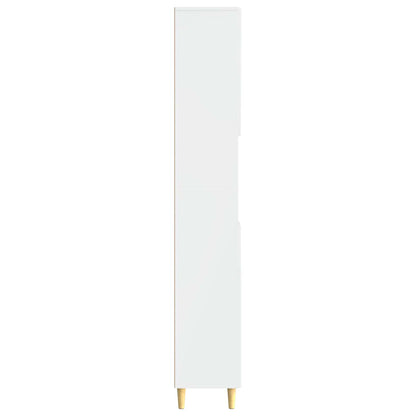 Bathroom Cabinet with Open Shelf ARNHEM High Gloss White