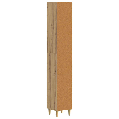 Bathroom Cabinet with Open Shelf ARNHEM Artisan Oak