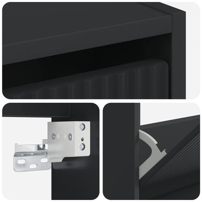 Wall-Mounted Shoe Cabinet ARNHEM 71 x 17 x 43 cm Black