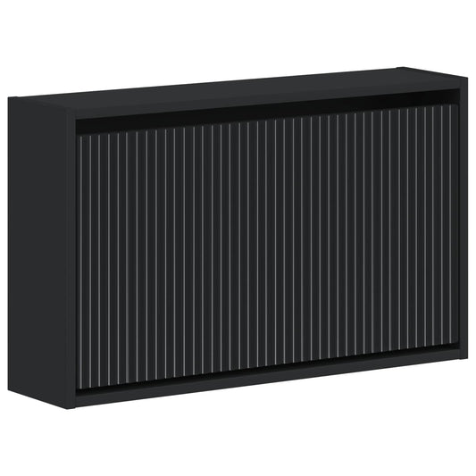 Wall-Mounted Shoe Cabinet ARNHEM 71 x 17 x 43 cm Black
