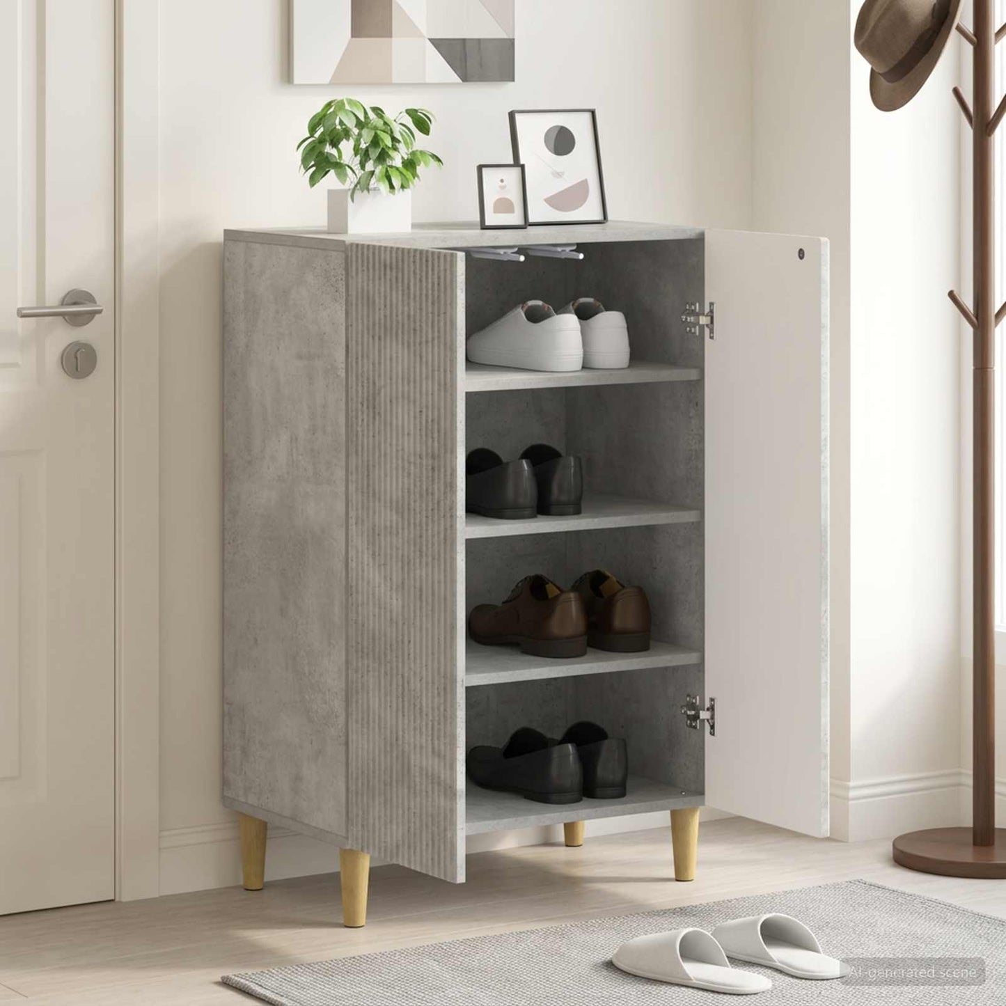Shoe Cabinet ARNHEM 59.5 x 39.5 x 90 cm Engineered Wood
