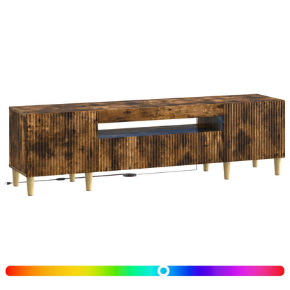 LED TV Cabinet Smoked Oak Engineered Wood