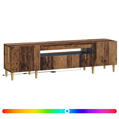 LED TV Cabinet Old Wood Engineered Wood