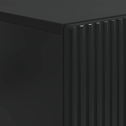 Toilet Cabinet ARNHEM Black 66 x 25.5 x 190 cm Engineered Wood