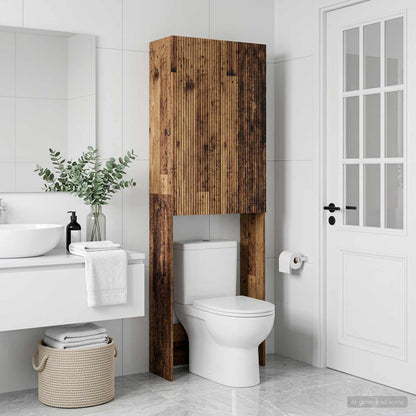 Toilet Cabinet ARNHEM Old Wood 66 x 25.5 x 190 cm
