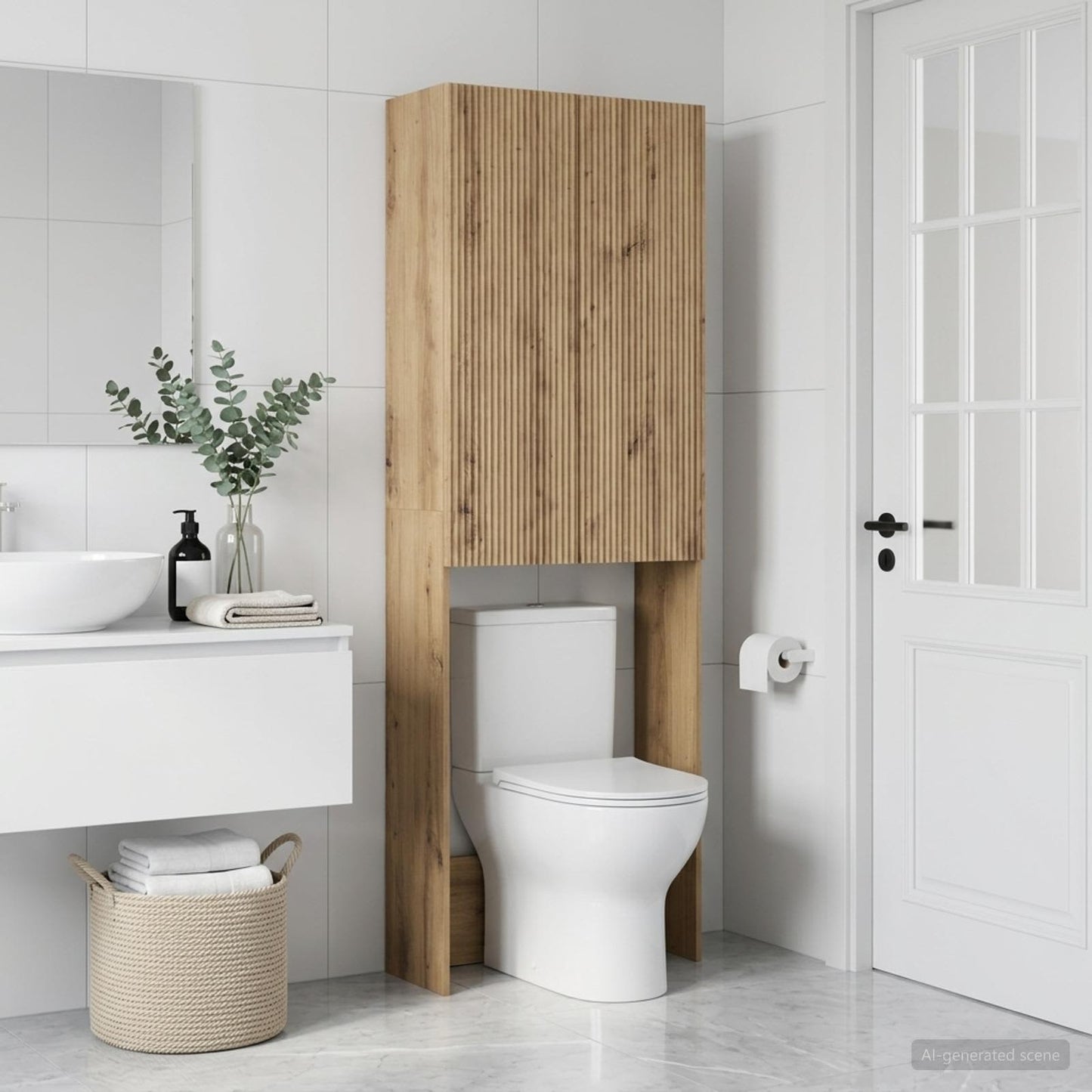 Toilet Cabinet ARNHEM Artisan Oak 66 x 25.5 x 190 cm