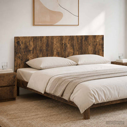 Wall-Mounted Headboard ARNHEM Smoked Oak Engineered Wood