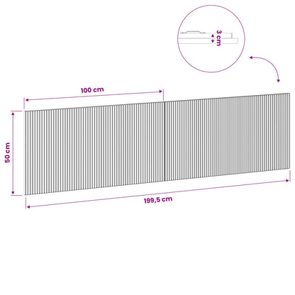 Wall-Mounted Headboard ARNHEM Grey Sonoma Engineered Wood