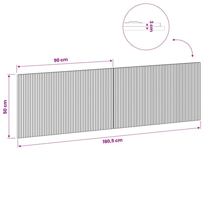 Wall-Mounted Headboard ARNHEM White Engineered Wood