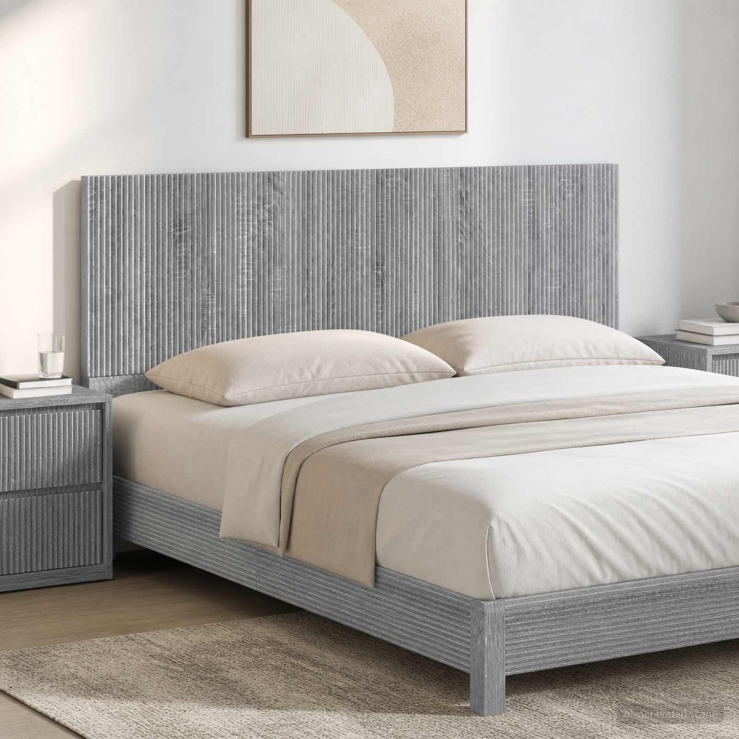 Wall-Mounted Headboard ARNHEM Grey Sonoma Engineered Wood