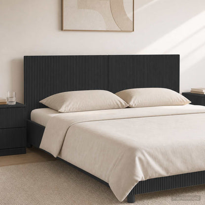 Wall-Mounted Headboard ARNHEM Black Engineered Wood