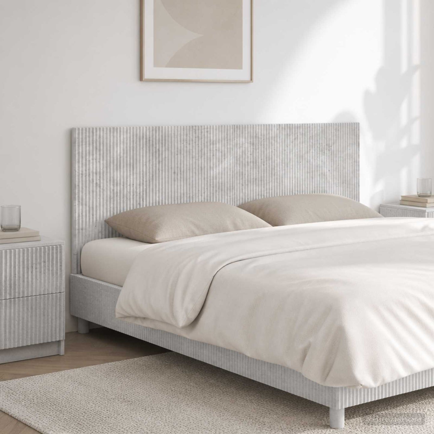 Wall-Mounted Headboard ARNHEM Concrete Grey Engineered Wood