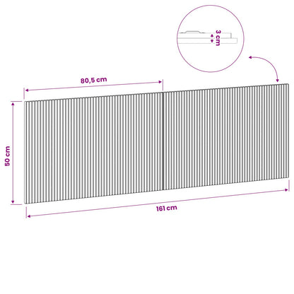 Wall-Mounted Headboard ARNHEM High Gloss White Engineered Wood