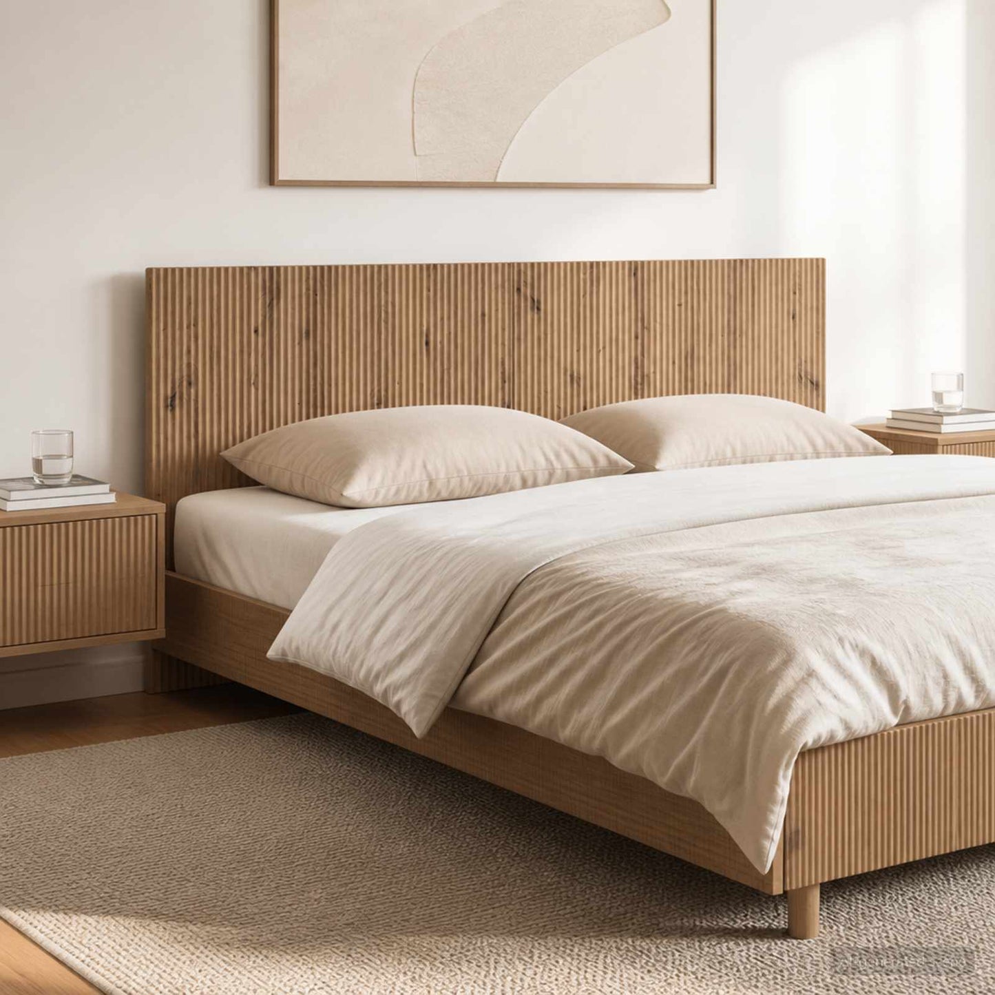 Wall-Mounted Headboard ARNHEM Artisan Oak Engineered Wood