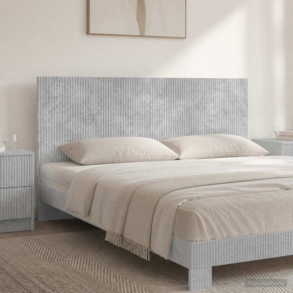Wall-Mounted Headboard ARNHEM Concrete Grey Engineered Wood