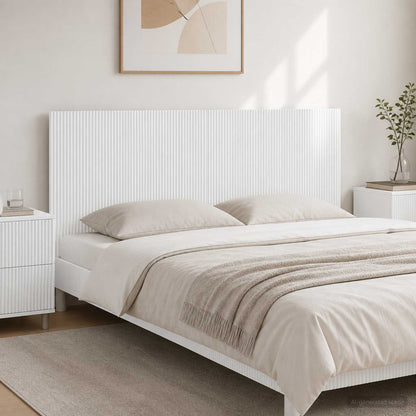 Wall-Mounted Headboard ARNHEM High Gloss White Engineered Wood