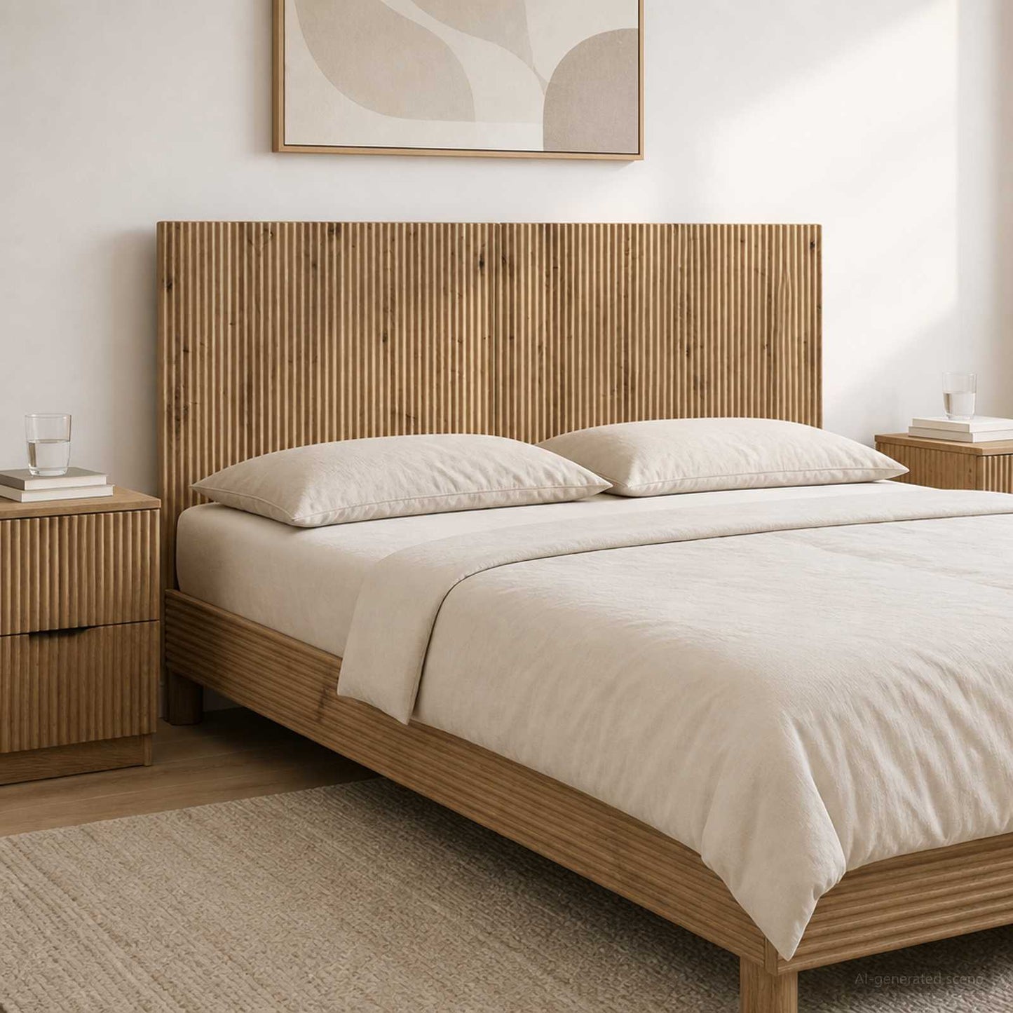 Wall-Mounted Headboard ARNHEM Artisan Oak Engineered Wood