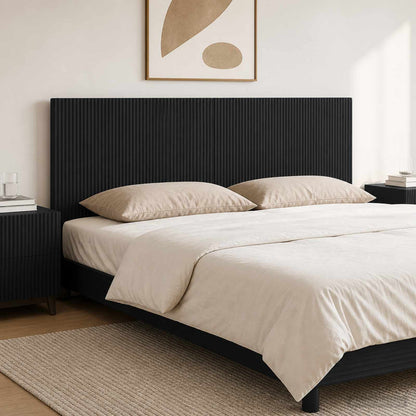 Wall-Mounted Headboard ARNHEM Black Engineered Wood