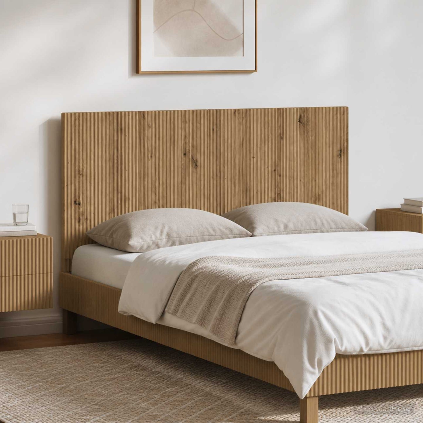Wall-Mounted Headboard ARNHEM Artisan Oak Engineered Wood