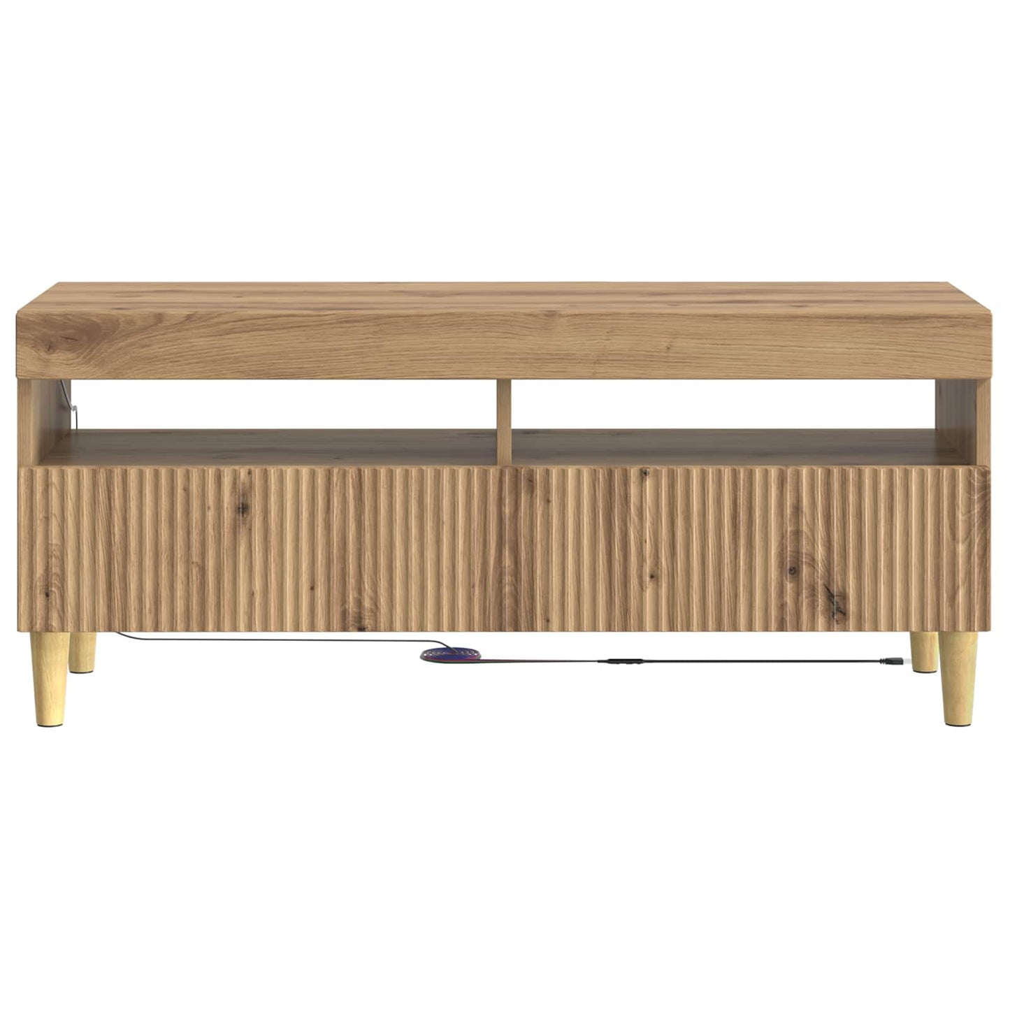 LED TV Cabinet Artisan Oak Engineered Wood