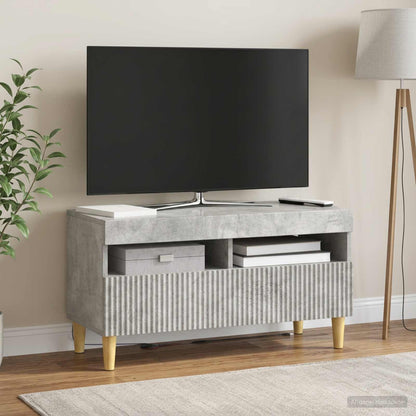 LED TV Cabinet Concrete Grey Engineered Wood