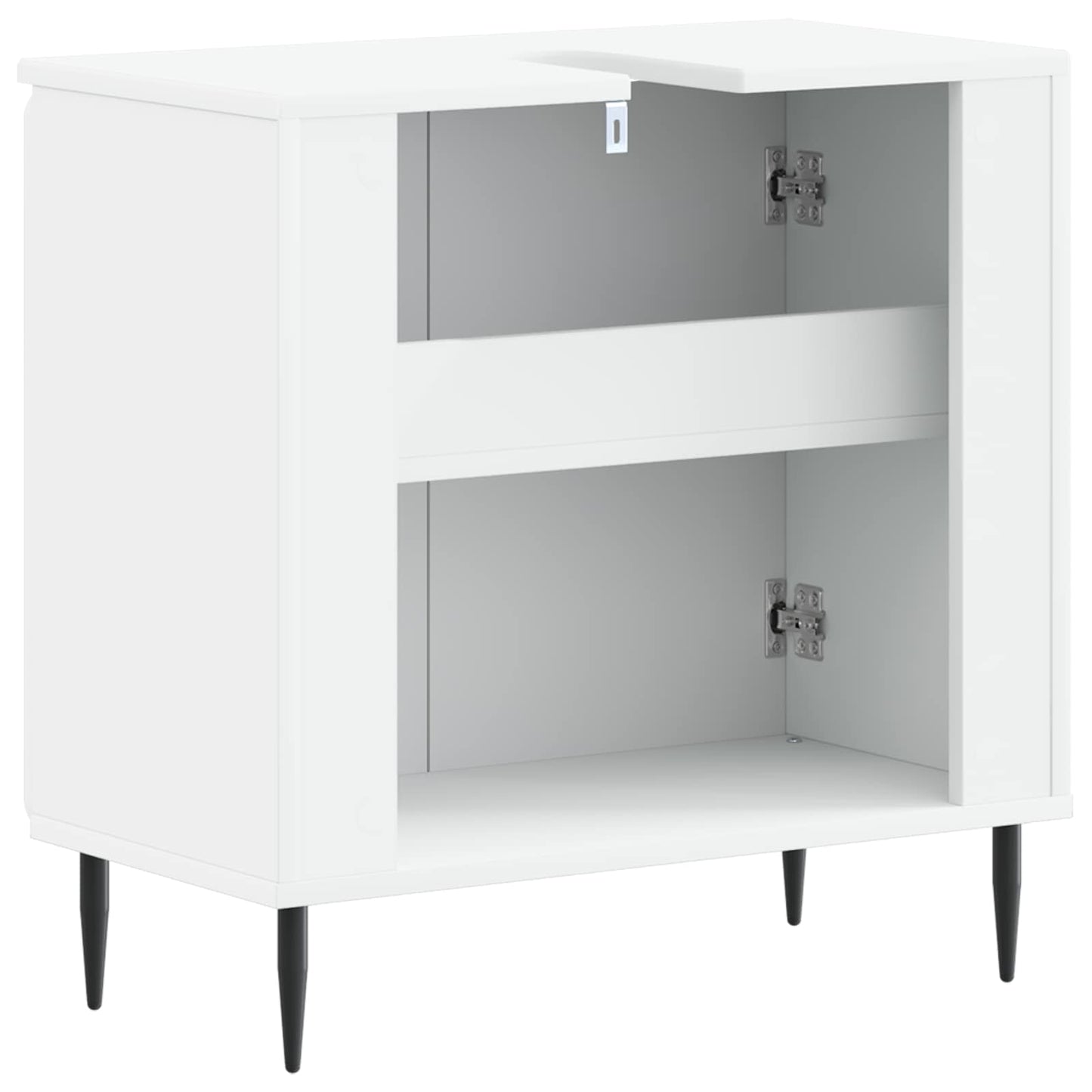 Bathroom Sink Cabinet HAARLEM White 59.5 x 31.5x 59 cm
