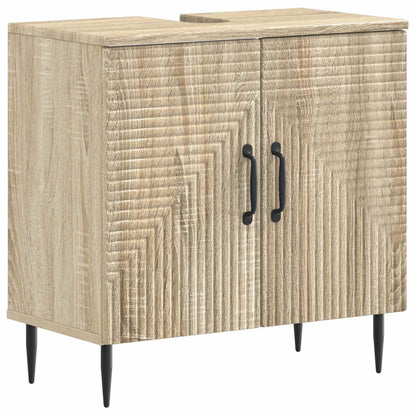 Bathroom Sink Cabinet HAARLEM Sonoma Oak 59.5 x 31.5x 59 cm