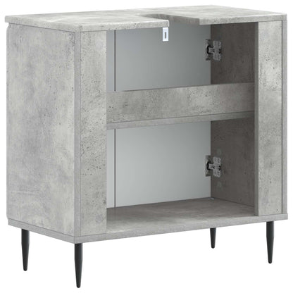 Bathroom Sink Cabinet HAARLEM Concrete Grey 59.5 x 31.5x 59 cm