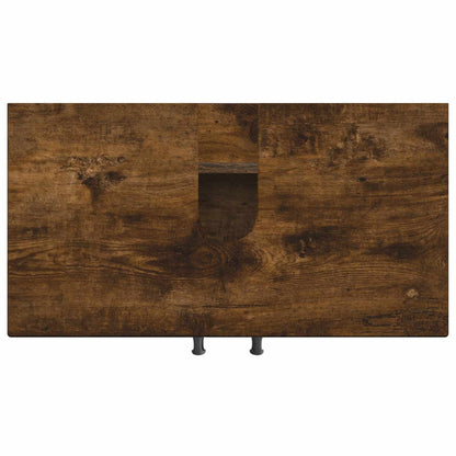 Bathroom Sink Cabinet HAARLEM Smoked Oak 59.5 x 31.5x 59 cm