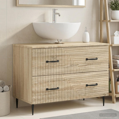 Bathroom Sink Cabinet HAARLEM Sonoma Oak 82 x 41x 58.5 cm