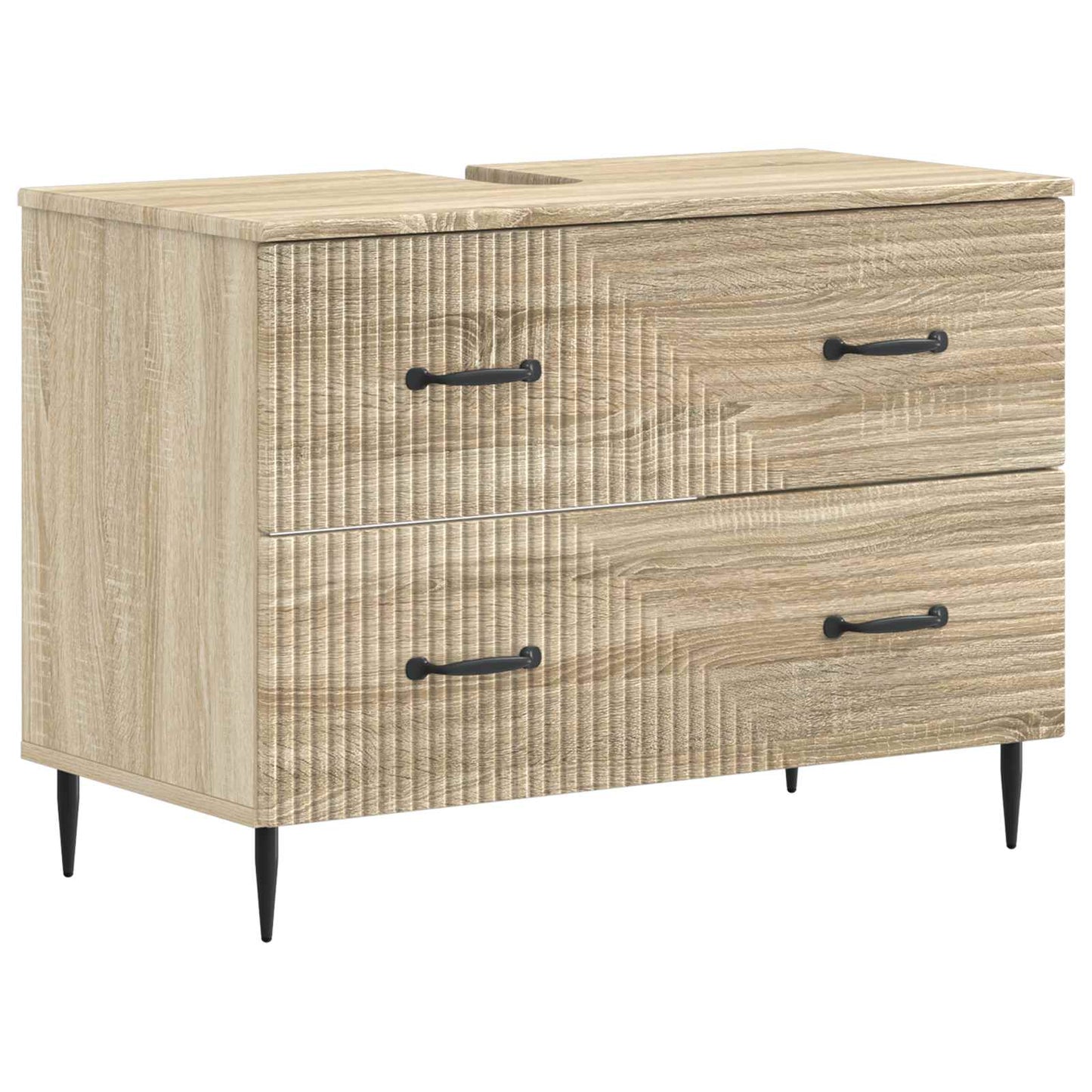 Bathroom Sink Cabinet HAARLEM Sonoma Oak 82 x 41x 58.5 cm
