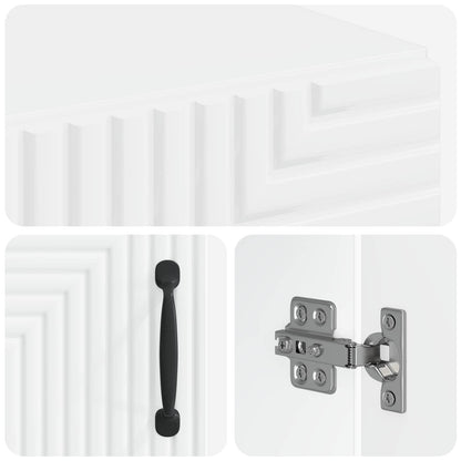 Bathroom Storage Cainet HAARLEM White 30 x 31 x 80 cm