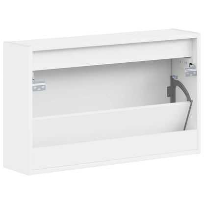 Wall-Mounted Shoe Cabinet HAARLEM 71 x 17 x 43 cm White