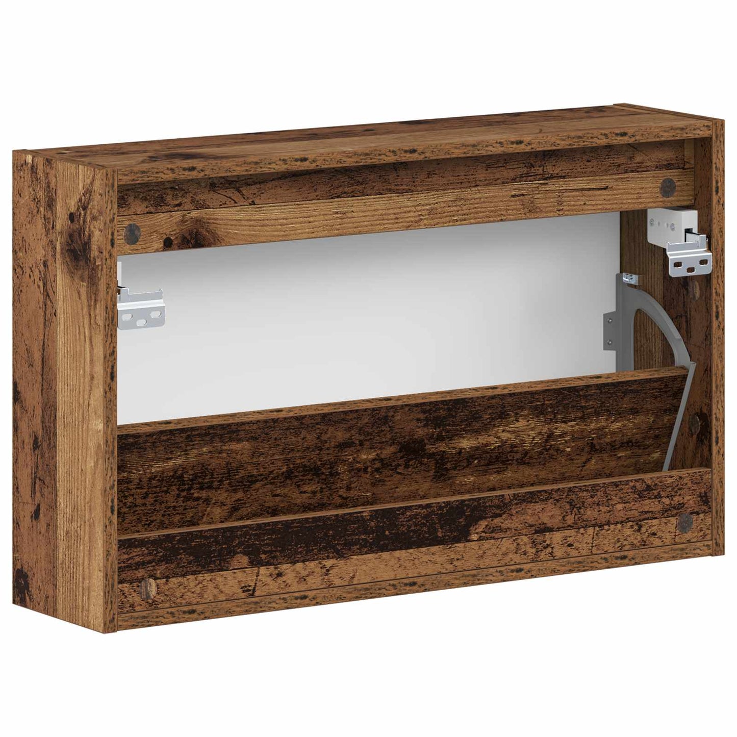 Wall-Mounted Shoe Cabinet HAARLEM 71 x 17 x 43 cm Old Wood