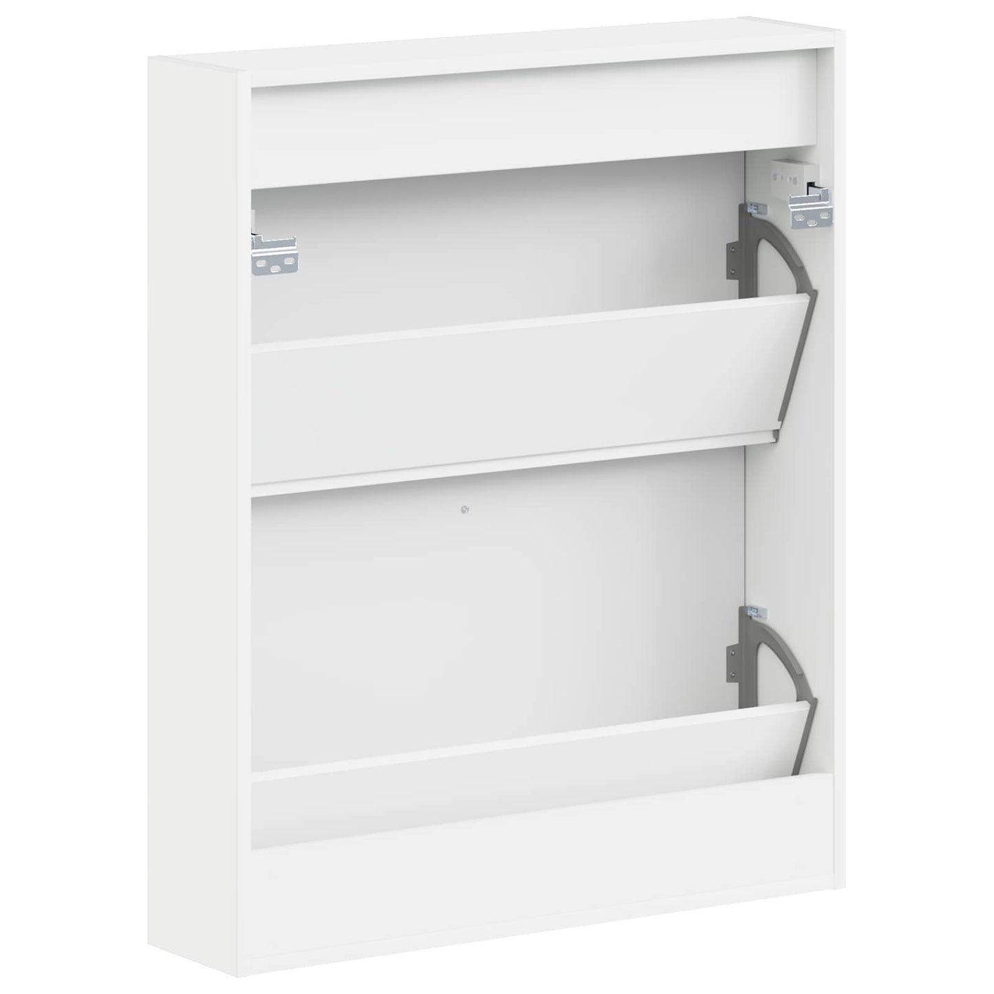 Wall-Mounted Shoe Cabinet HAARLEM 71 x 17 x 86 cm White