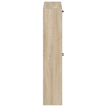 Wall-Mounted Shoe Cabinet HAARLEM 71 x 17 x 86 cm Sonoma Oak