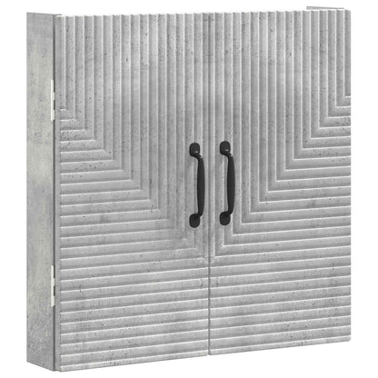 Dartboard Cabinet HAARLEM Concrete Grey 52.5 x 10.5 x 53.5 cm