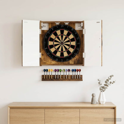 Dartboard Cabinet UTRECHT Smoked Oak 52.5 x 10.5 x 53.5 cm