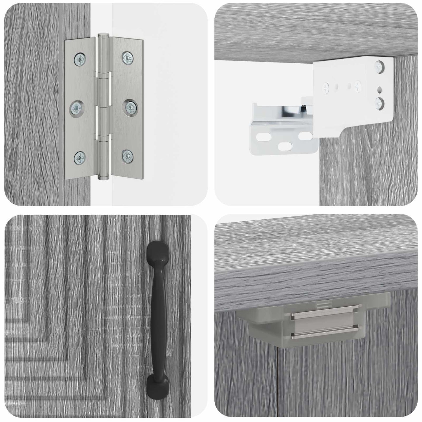 Dartboard Cabinet HAARLEM Grey Sonoma 52.5 x 10.5 x 53.5 cm