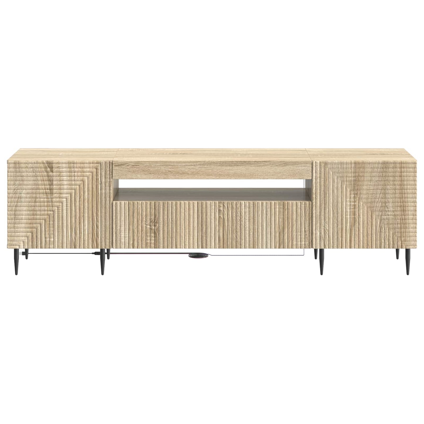 LED TV Cabinet Sonoma Oak Engineered Wood