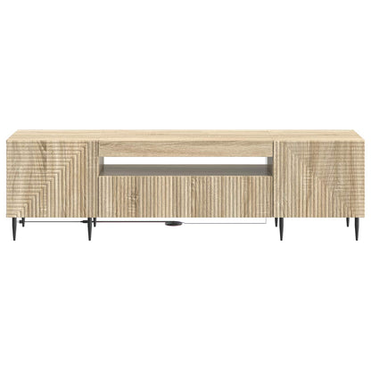 LED TV Cabinet Sonoma Oak Engineered Wood