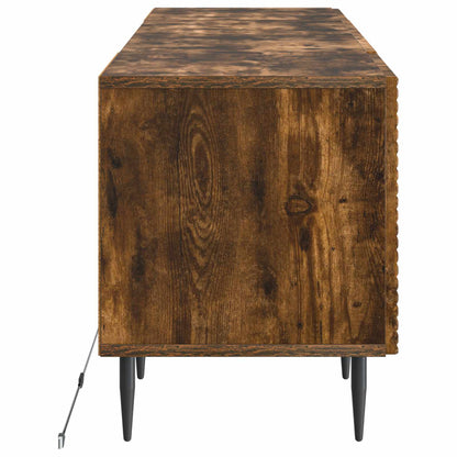 LED TV Cabinet Smoked Oak Engineered Wood