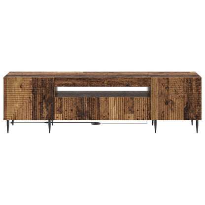 LED TV Cabinet Old Wood Engineered Wood