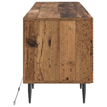 LED TV Cabinet Old Wood Engineered Wood