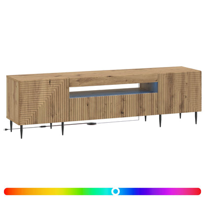 LED TV Cabinet Artisan Oak Engineered Wood
