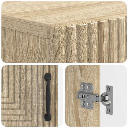 Toilet Cabinet HAARLEM Sonoma Oak 66 x 25.5 x 190 cm
