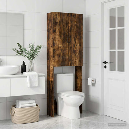 Toilet Cabinet HAARLEM Smoked Oak 66 x 25.5 x 190 cm