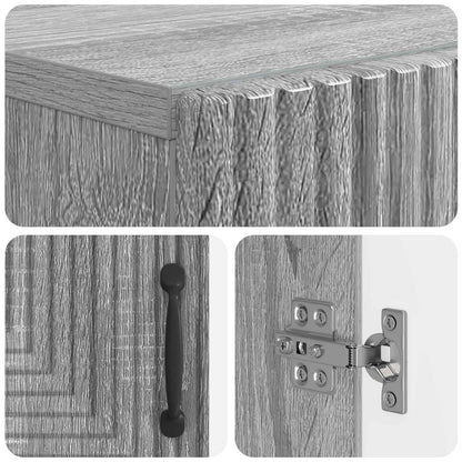 Toilet Cabinet HAARLEM Grey Sonoma 66 x 25.5 x 190 cm