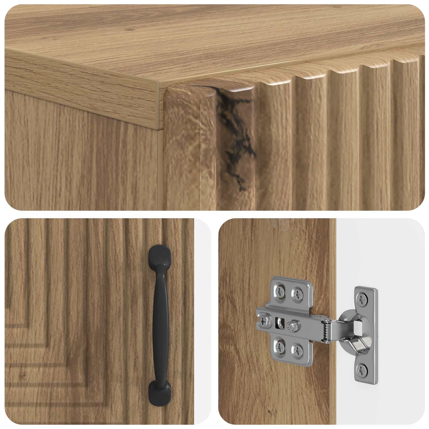 Toilet Cabinet HAARLEM Artisan Oak 66 x 25.5 x 190 cm