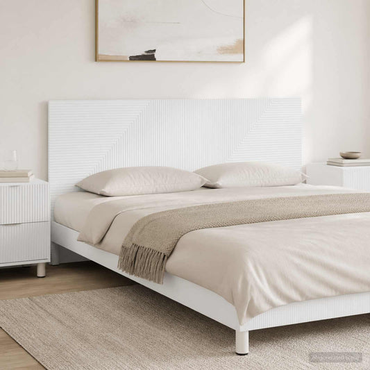 Wall-Mounted Headboard HAARLEM White Engineered Wood